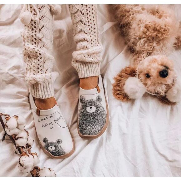 UN Hairy Bear Slip On Shoes Size 8.5 - Picture 4 of 11